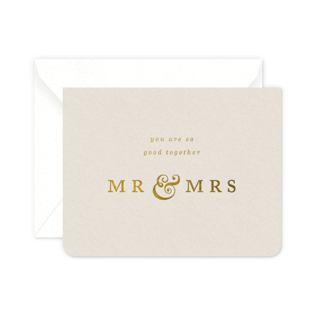 MR & MRS GREETING CARD
