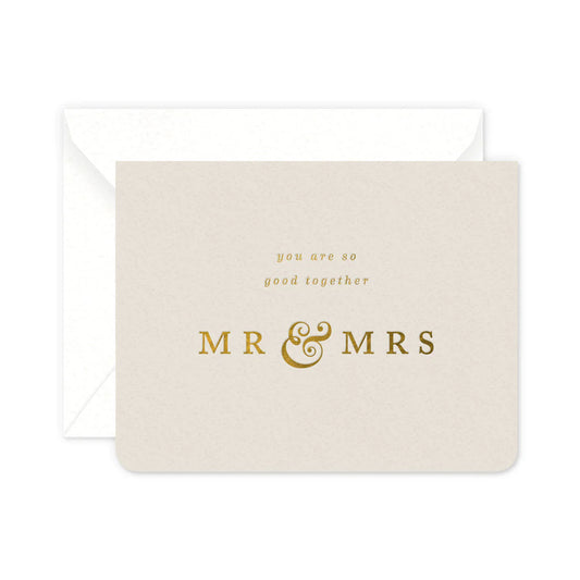 MR & MRS GREETING CARD