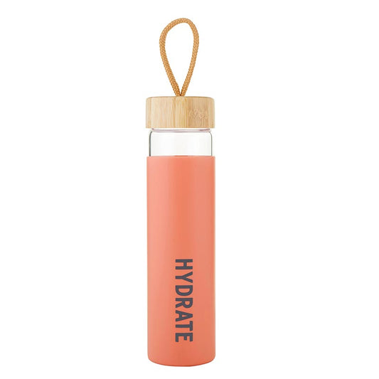 Glass Water Bottle - Hydrate