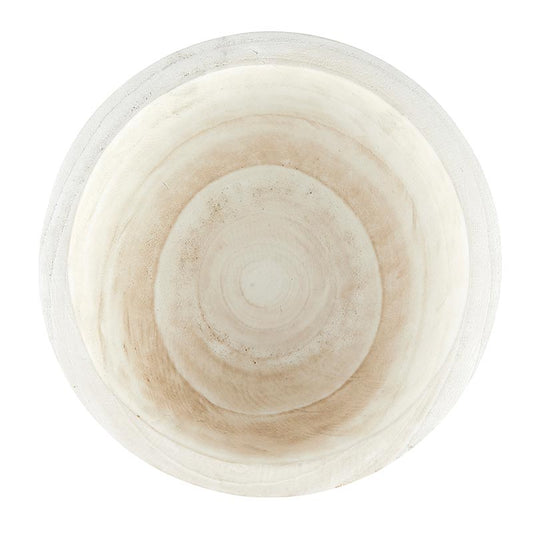 Paulownia Wood Bowl - White