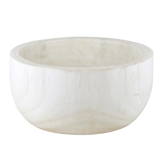 Paulownia Wood Bowl - White