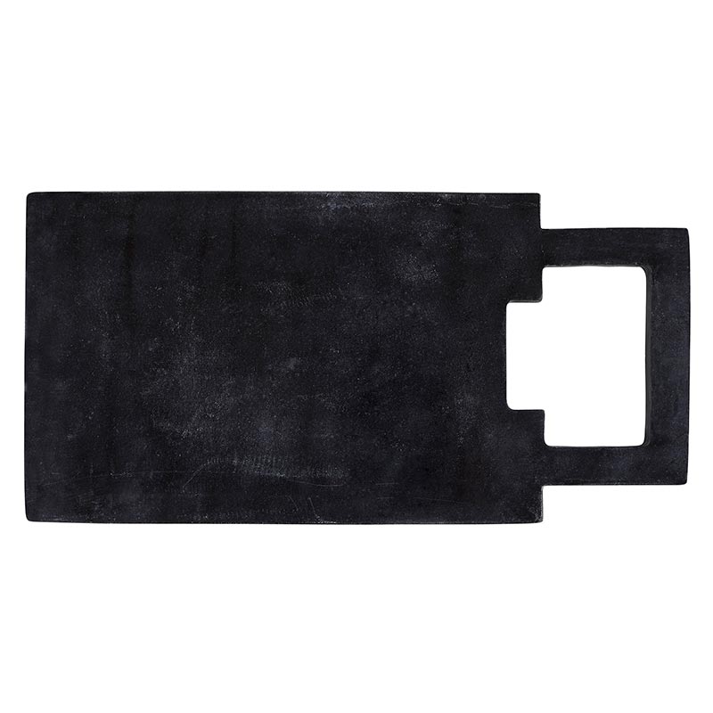 Marble Board with Square Handle - Black