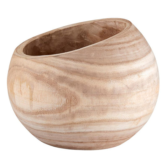 Natural Paulownia Asymmetrical Bowl