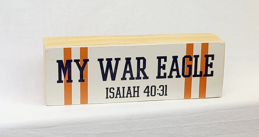 My War Eagle Wood Block