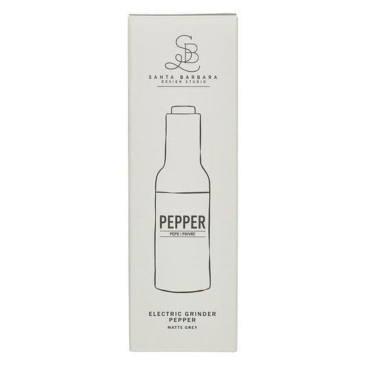 Electric Matte Grey Pepper Grinder