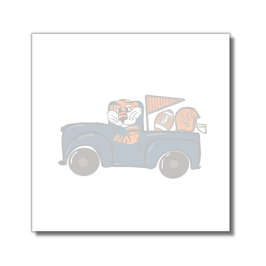 Orange and Blue Tigers College Themed Notepad