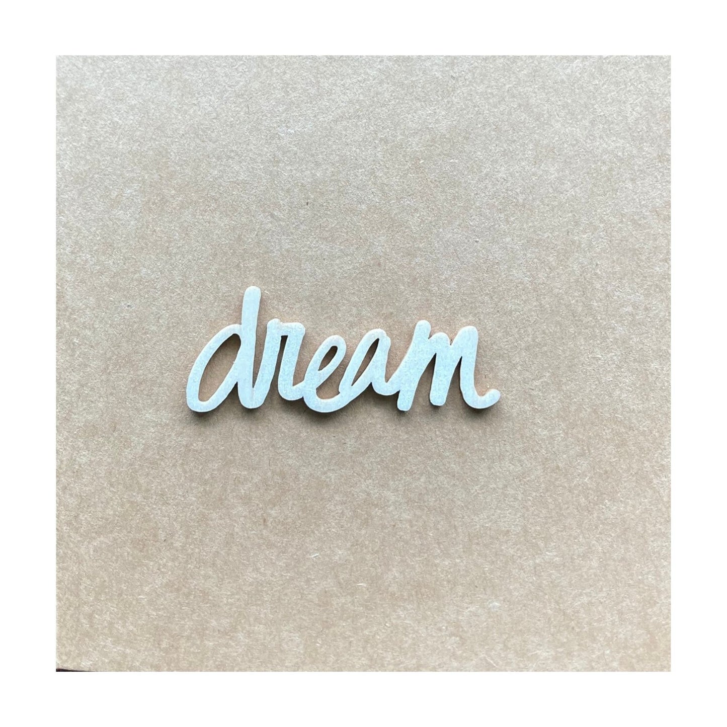 All Occasion “Dream” Card - Wood Letters
