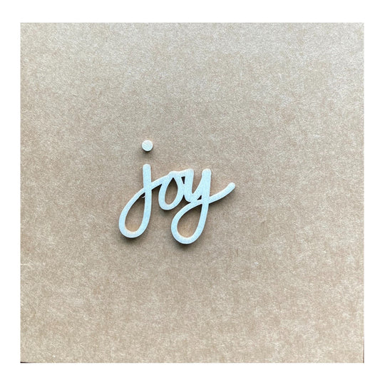 All Occasion “Joy” Card - Wood Letters