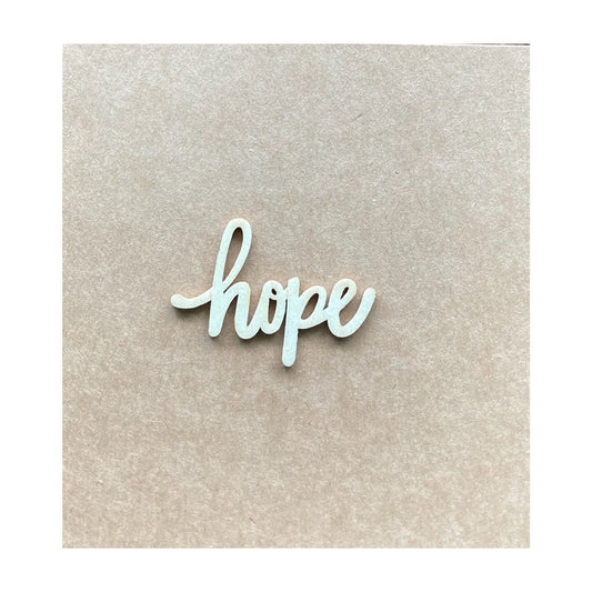 All Occasion “Hope” Card - Wood Letters