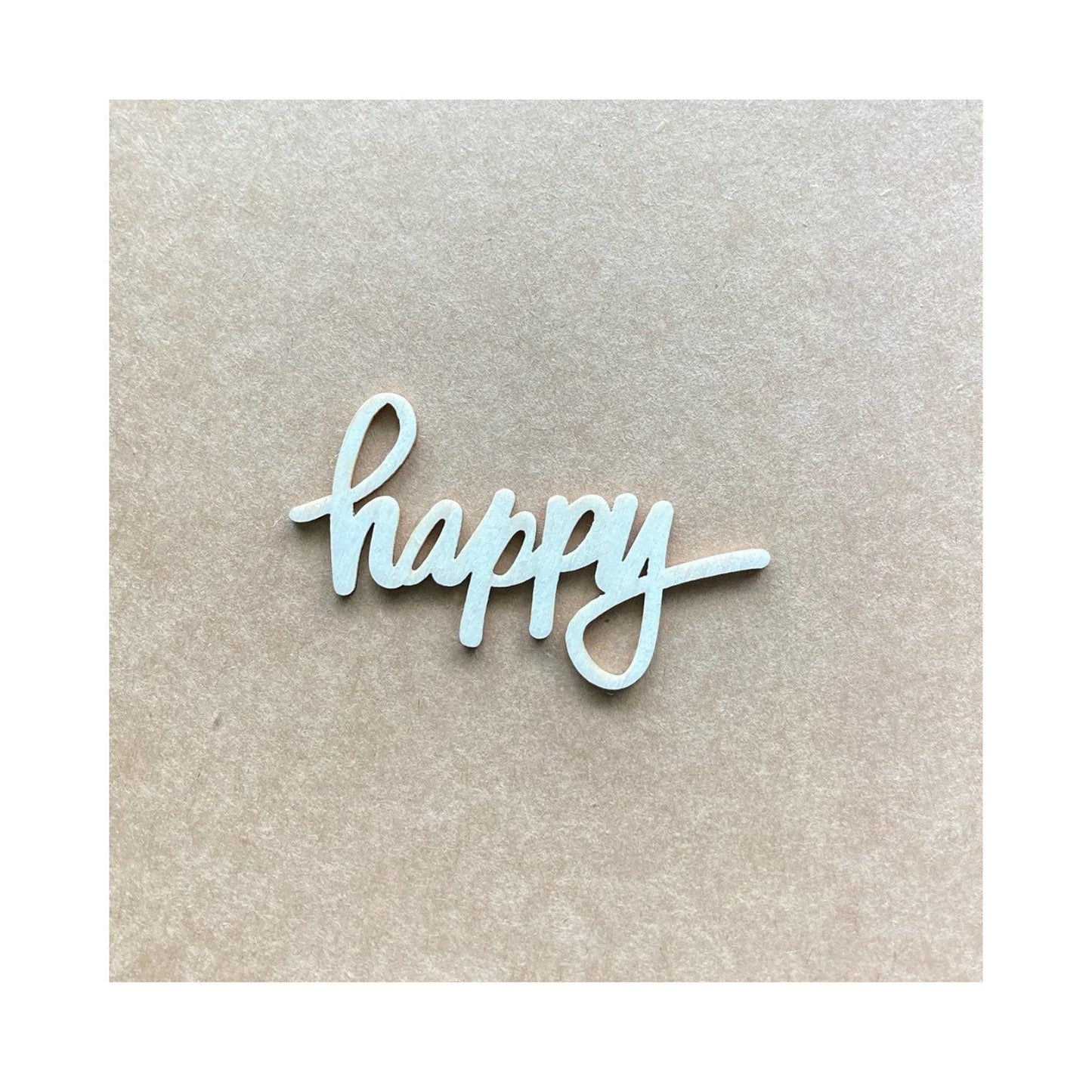 All Occasion “Happy” Card - Wood Letters