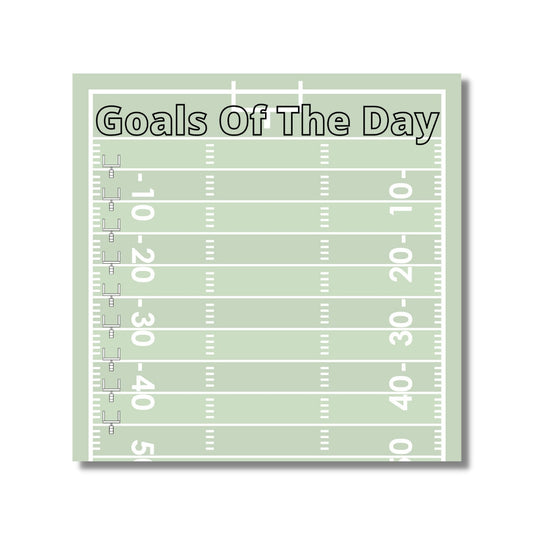 Goals Of The Day Notepad