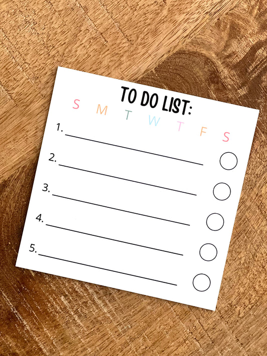 To Do List Notepad