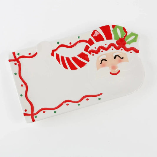 The Nutty Cracker Santa Platter