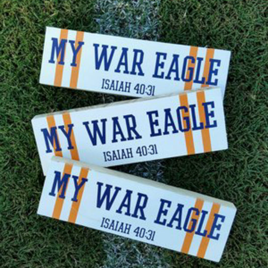My War Eagle Wood Block